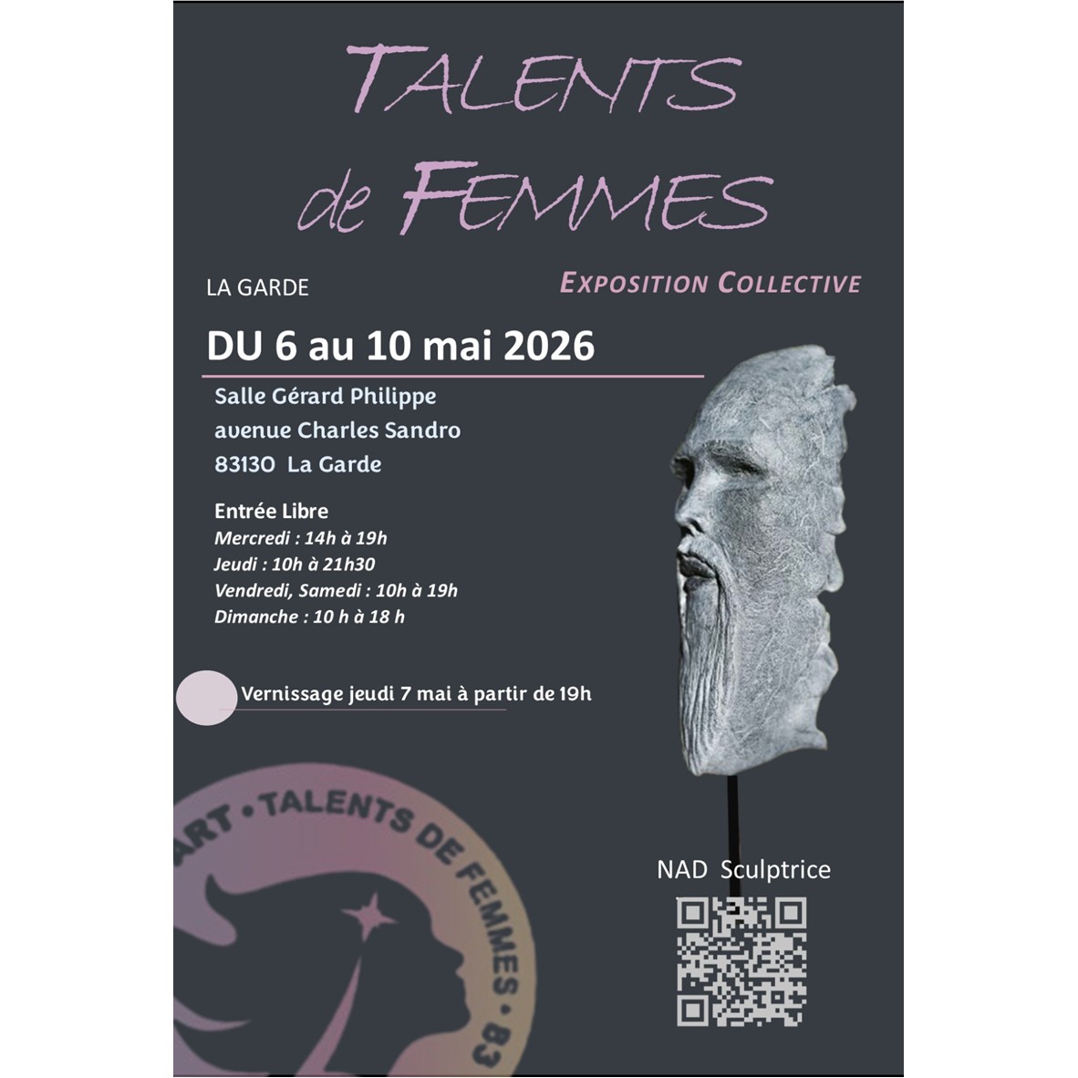 SALON « TALENTS DE FEMMES » 83 à LA GARDE DU 6 AU 10 mai 2026